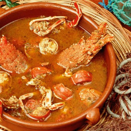 Gastronomía de Menorca, caldereta de langosta
